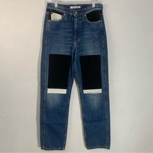 EUC CALVIN KLEIN JEANS 27x30 Straight Leg Mom Jeans High Rise Italian Denim 90’s